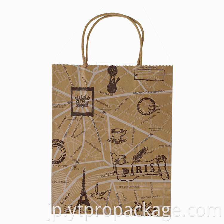 kraft paper t shirt packaging bag